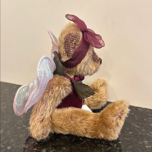 Bearington Collection Bear Plush Tinker #1404 Fairy Wings Bow Stuffed Animal - Picture 5 of 8